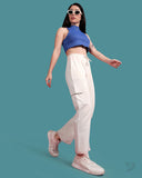 Bootcut Jogger - Off White