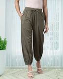 Pleated Pant - Olive Dark