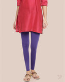 Cotton Ankle Legging - Deep Purple