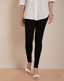 Viscose Churidar Legging - Black Plus