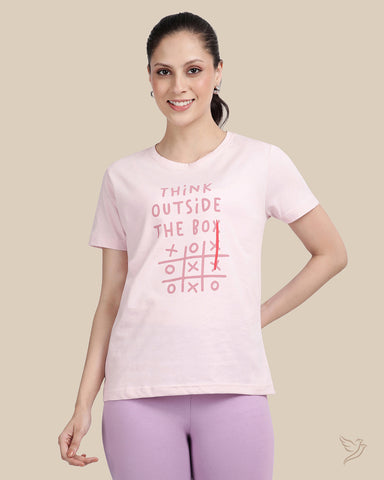 Relaxed fit tee - Parfait Pink