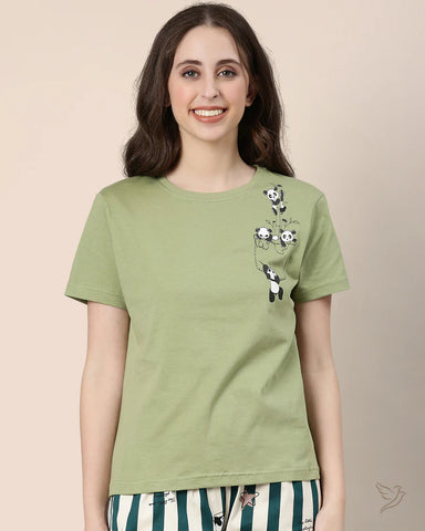 Relaxed Fit Tee - Sage