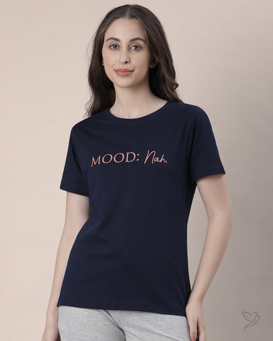 Relaxed fit tee - Navy Ribbon