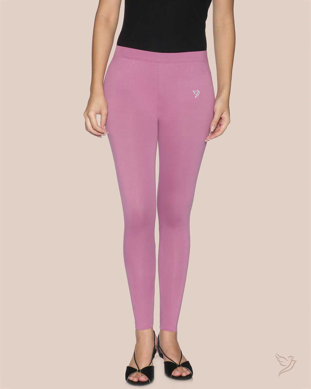 Women Cotton Ankle Legging Wild Rose