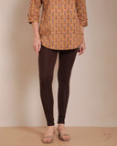 Viscose Churidar Legging - Dark Chocolate