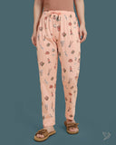 Printed Night Pant - Salmon