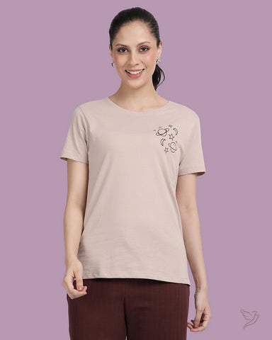 Relaxed fit tee - Dusty Brown