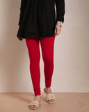Viscose Churidar Legging - Crimson Red