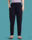 Solid Night Pant - Deep navy