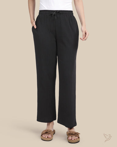 Textured Night Pant - Black
