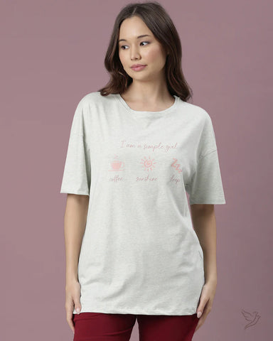 Oversize Tee - Pale Blue