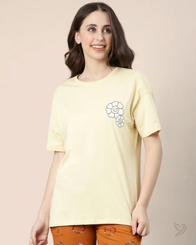 Oversize Tee - Wheat Field