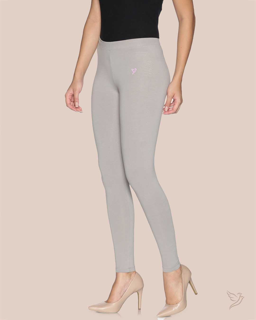 Cotton Ankle Legging Grey Smoke - Main Image