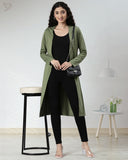 Shrug Long Line - Light Olive