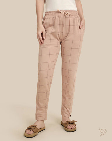 Printed Night Pant - Tan Brown