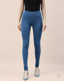 Cotton Churidar Legging - Blue Heaven