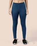 Performance Tights Mid Waist - Blue Petrol