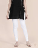 Cotton Churidar Legging - Pearl white