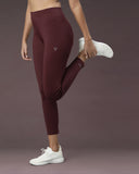 Performance Tights Mid Waist - Merlot
