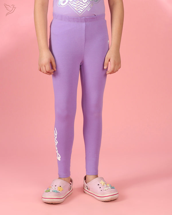 Barbie Kids Ankle Legging Solid - Lavender
