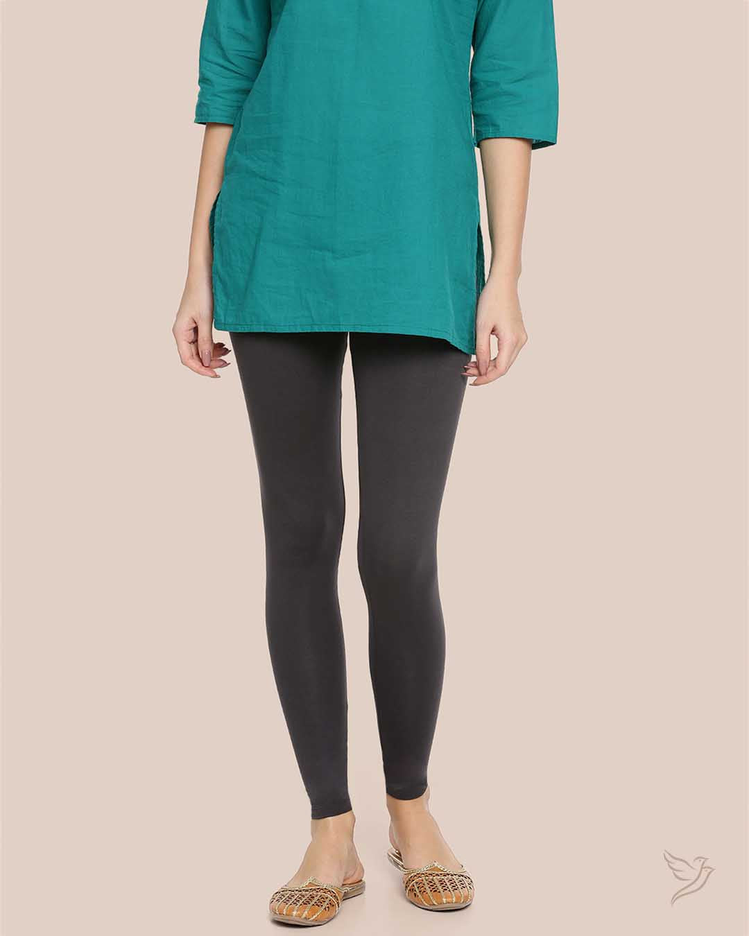 Twinbirds Charcoal Grey women Ankle Legging Twin Birds Store