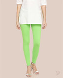 Cotton Ankle Legging - Chloro Phyll