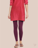 Cotton Ankle Legging - Grape Vine