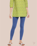 Cotton Ankle Legging - Ink Blue