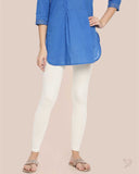 Cotton Ankle Legging - Ivory Snow