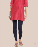 Cotton Ankle Legging - Navy Classic