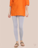 Cotton Ankle Legging - Polar Smoke