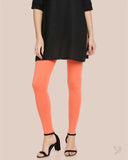 Cotton Ankle Legging - Rasp Berry