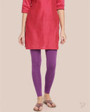 Cotton Ankle Legging - Vapour Violet