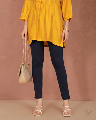 Sleek Kurti Pant - Navy Classic
