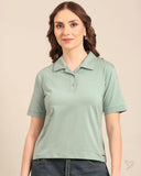 Classic Polo Tee - Sage Green
