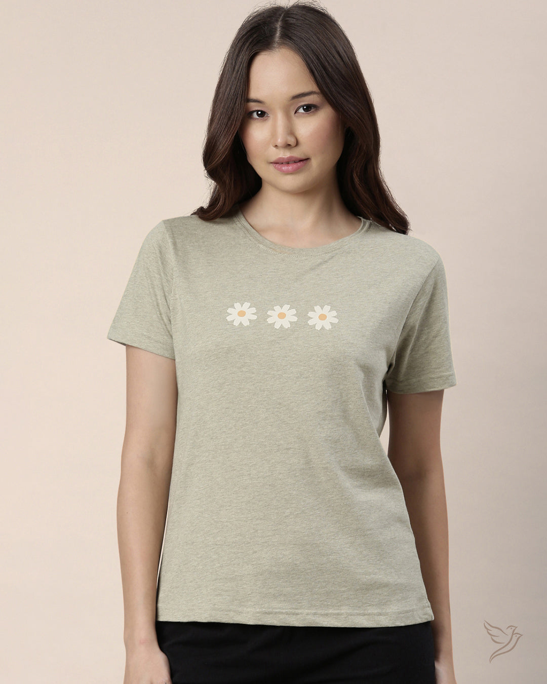 Twin Birds Loungewear - Relaxed Fit Tee – Dusty Green