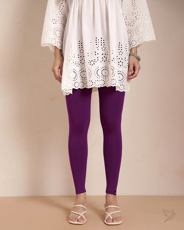 Viscose Ankle Legging - Rosewood