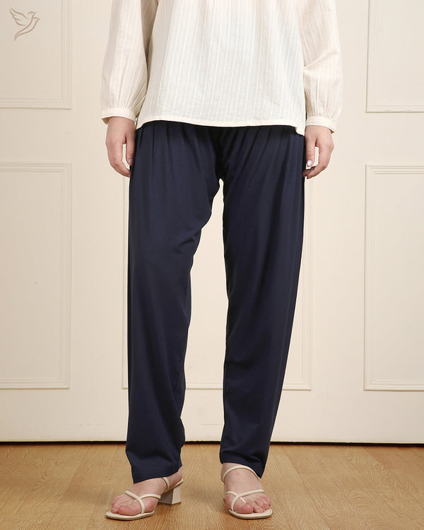 Patiala Pant - NavyRibbon