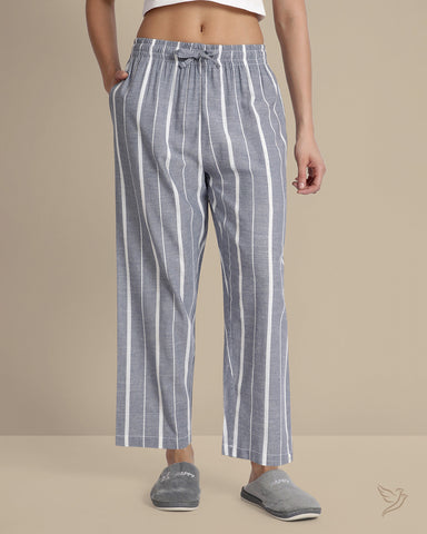 Striped Palazzo - Moonlight Blue