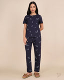 Space Printed Co-ord Set - Maritime Blue