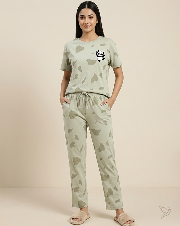 Sage scatter Printed Co-ord Set - Alfalfa