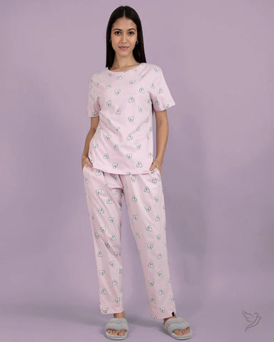 Koala Printed Co-ord Set - Winsome Orchid
