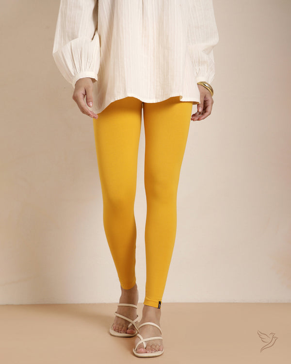 Cotton Ankle Legging - Sweet Corn