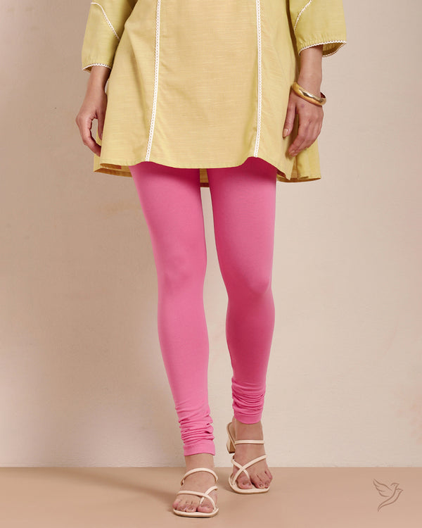 Cotton Churidar Legging - Pure Magenta