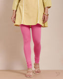 Cotton Churidar Legging - Pure Magenta