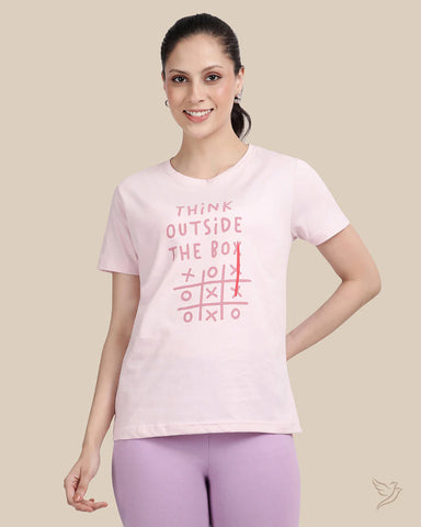 Relaxed fit tee - Parfait Pink