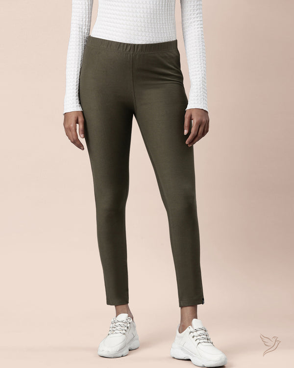 Coloured Jegging - Jungle Green