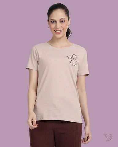 Relaxed fit tee - Dusty Brown