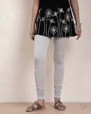 Cotton Churidar Legging - Polar Smoke