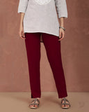 Flexi Kurti Pant - Cherry Berry
